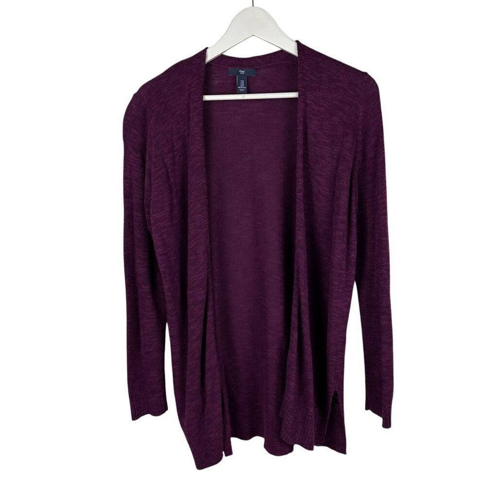 Gap Slub Knit Open Front Cardigan Medium